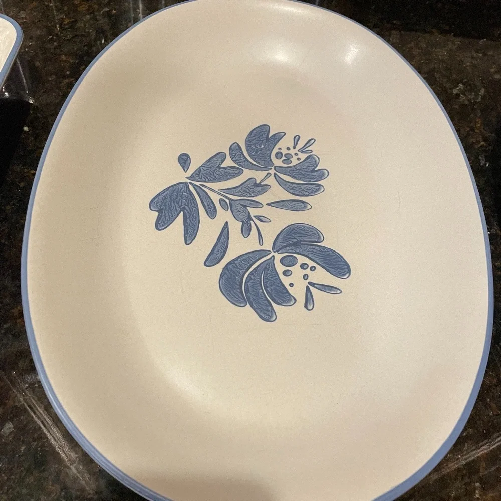 2 Pfaltzgraff  yorktowne oval platter